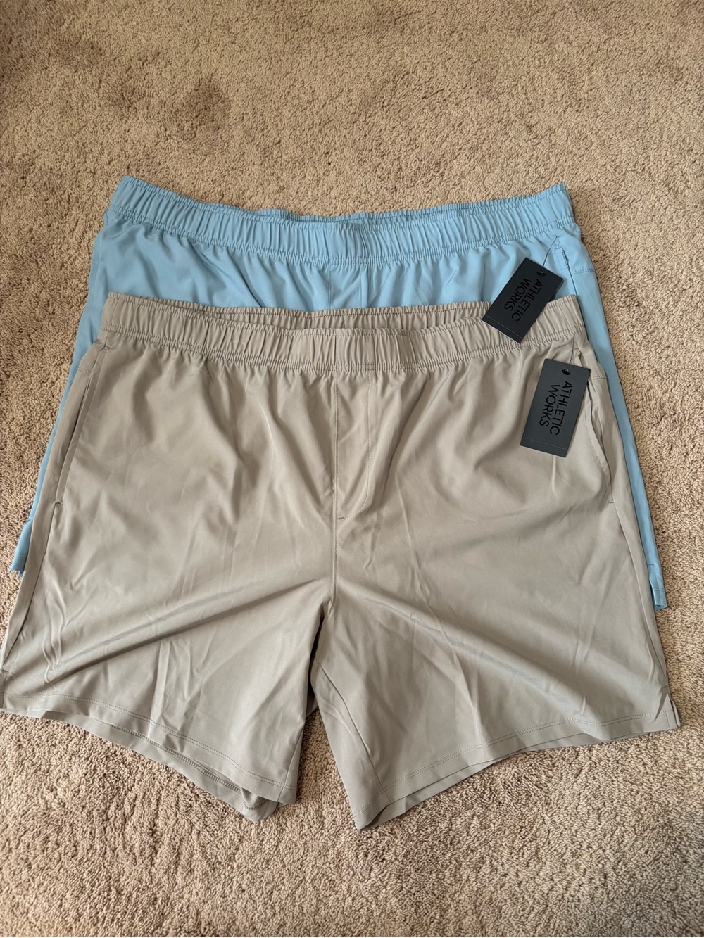 Set of 2 Athletic Works Men's Athletic Shorts size 2XL brand new with tag